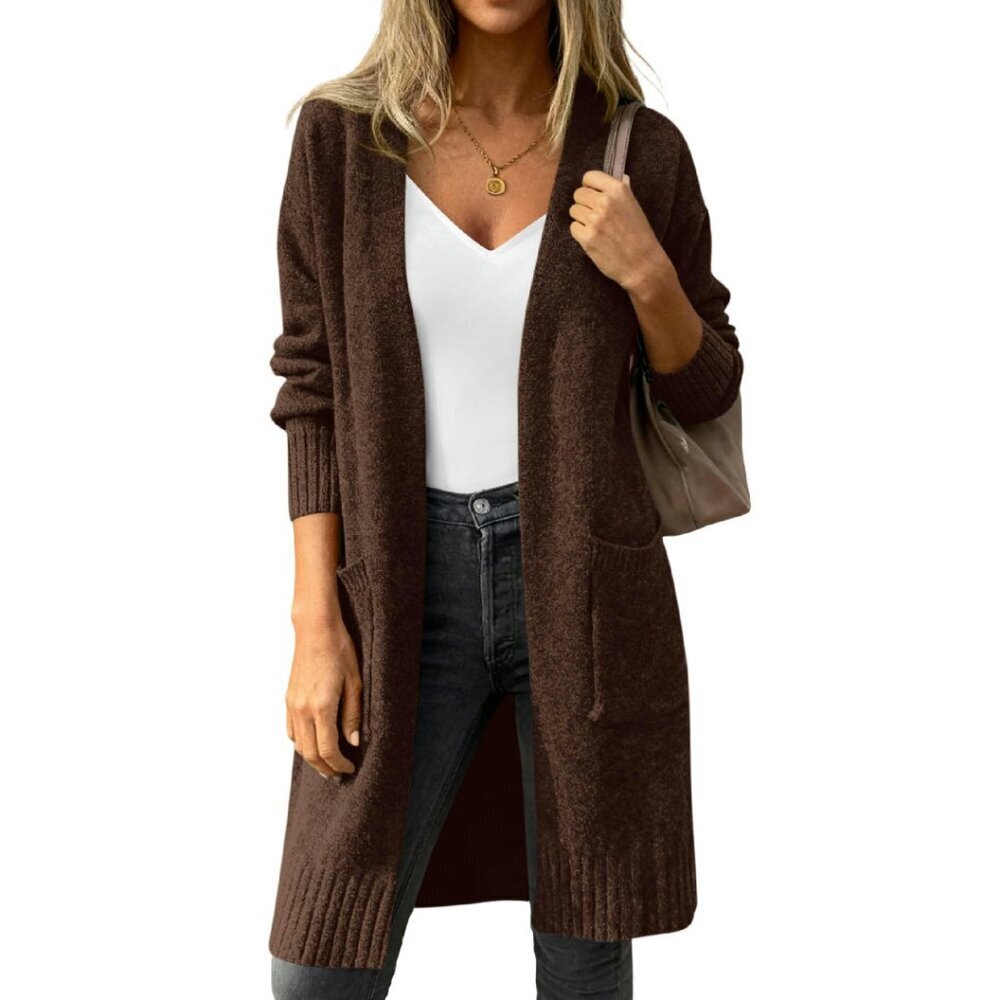 Oversized Chunky Knit Cardigan Long Sleeve Open Front Winter Sweater